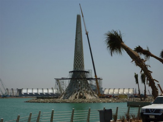 P1000651 KAUST Construction, Breakwater Beacon