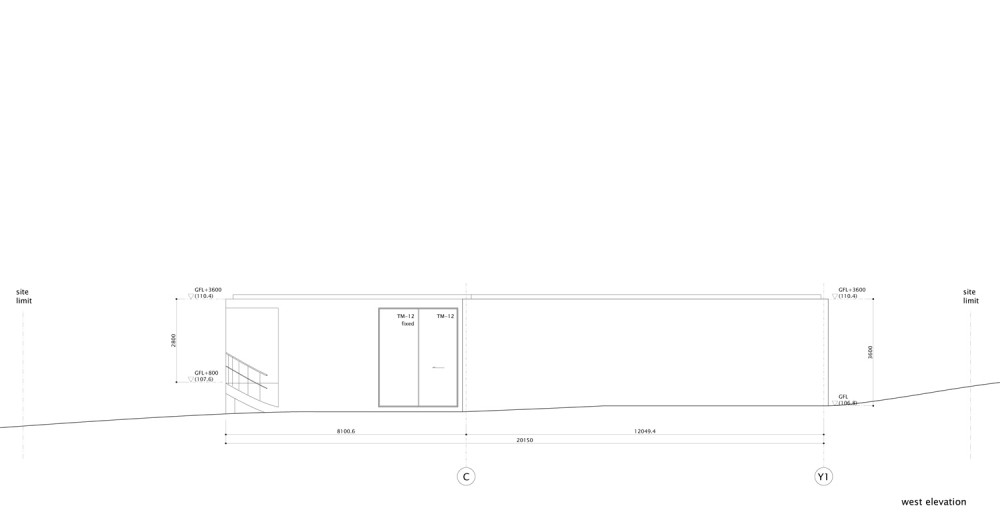 west elevation west elevation
