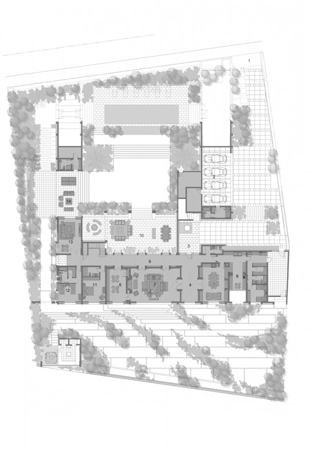 1 piso con jardin en gris 1 first floor plan