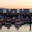 Fishermen warehouses in the port of Cangas / Irisarri + Piñera