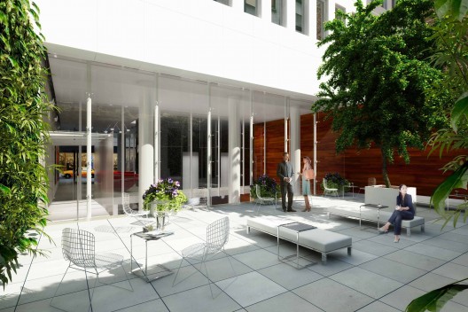 Back patio - street level Back patio, street level