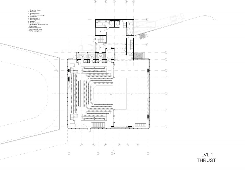 Level 01 THRUST thrust floor plan © REX