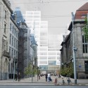 oma-stadskantoor-collage--coolsingel-1000x708 © OMA - View from Coolsingel street