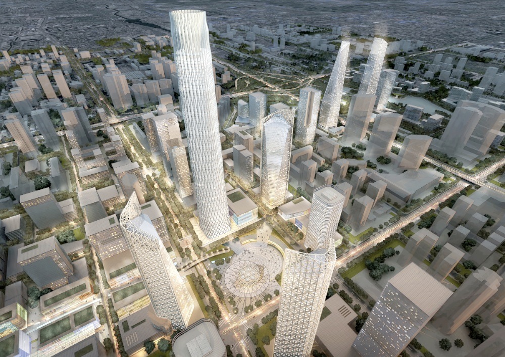 Beijing Central Business District / Skidmore, Owings & Merrill