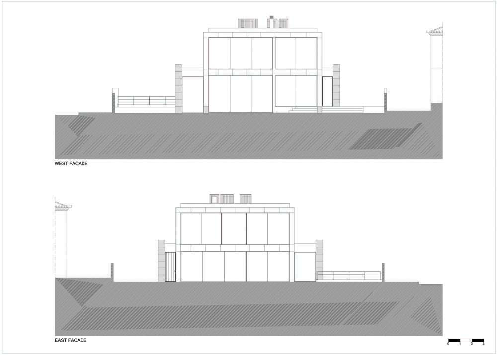 facade_E-W east & west elevation
