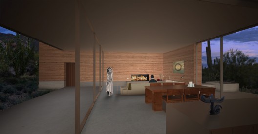 Living Space looking West from Entry