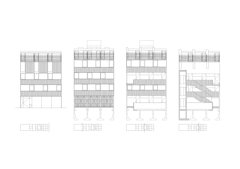 Elevations and sections Elevations and sections