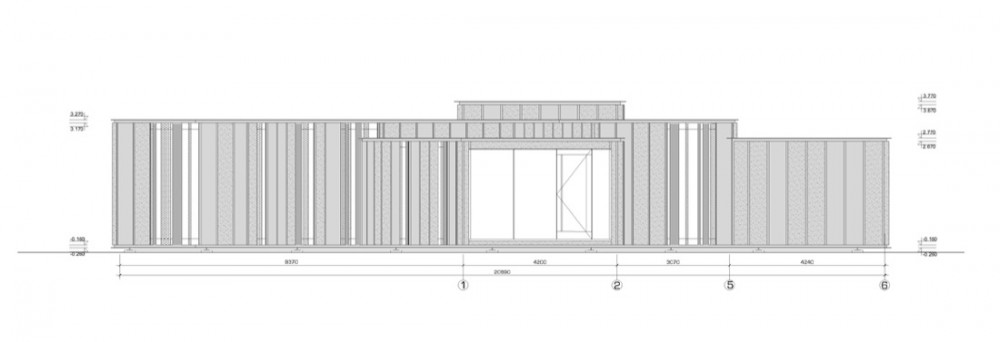 FACADE OF CAFE1 cafe elevation