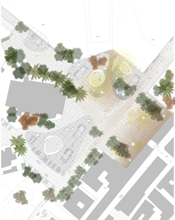 Plan of Vittoria Square Plan of Vittoria Square