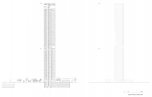 Section and elevation Section and elevation