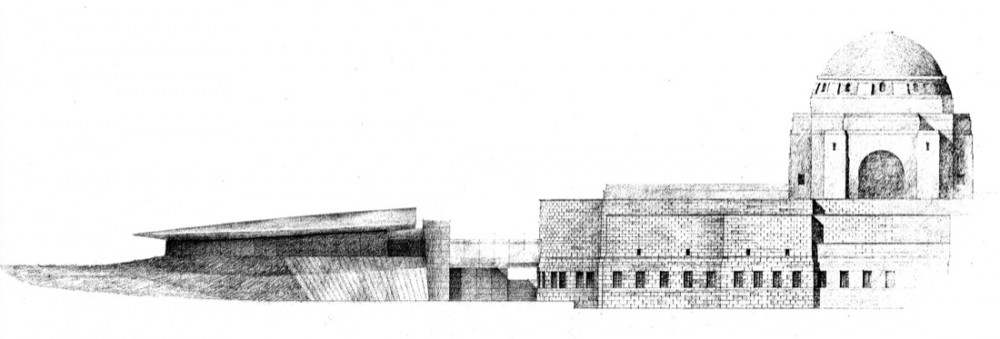 Anzac Hall Sketch 01 elevation sketch