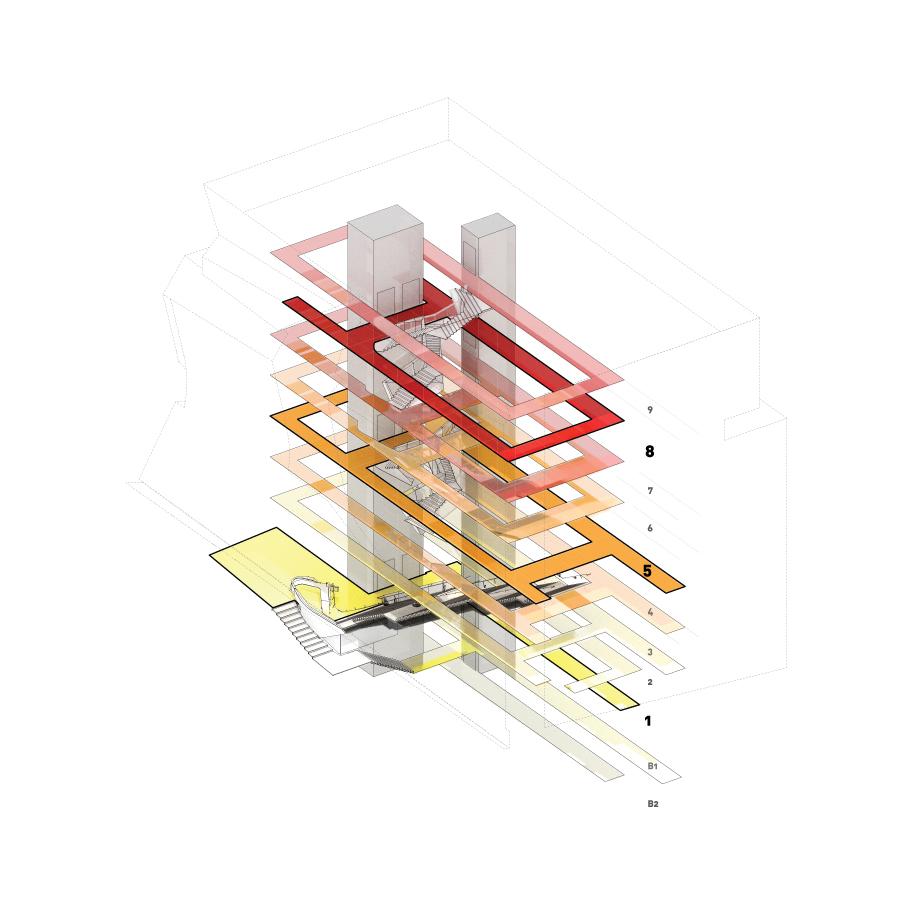 Architecture Photography: circulation diagram (40508)