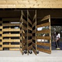Moving system detail in the entrance © Leonardo Finotti Moving system detail in the entrance © Leonardo Finotti