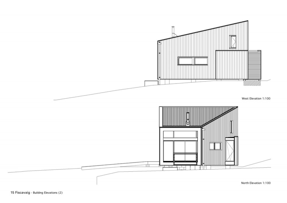 west & north elevations west & north elevations