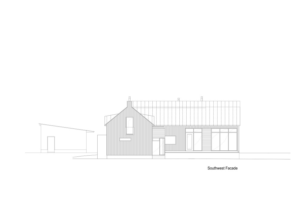 southwest elevation southwest elevation