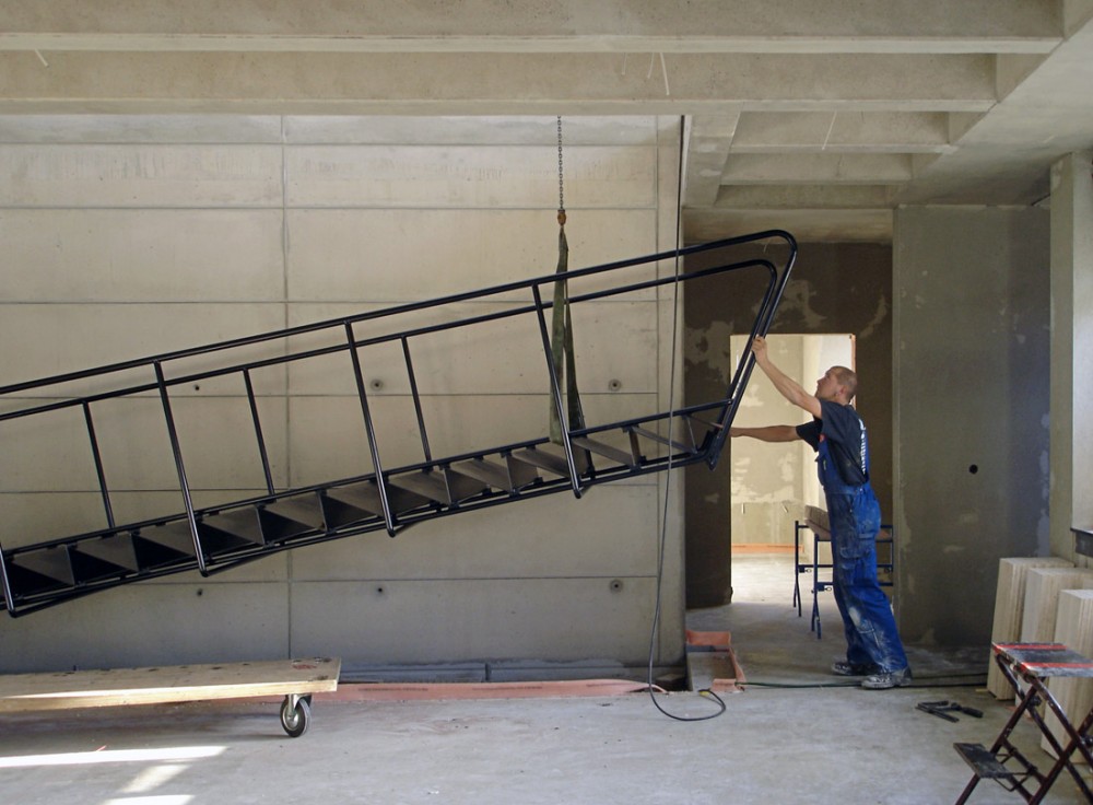 14 Stair montage construction process