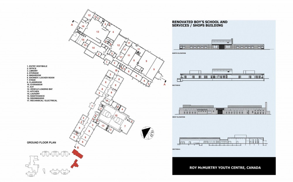 shops building plan & elevations shops building plan & elevations