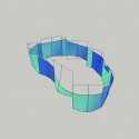 3. Glass wall glass wall sketch