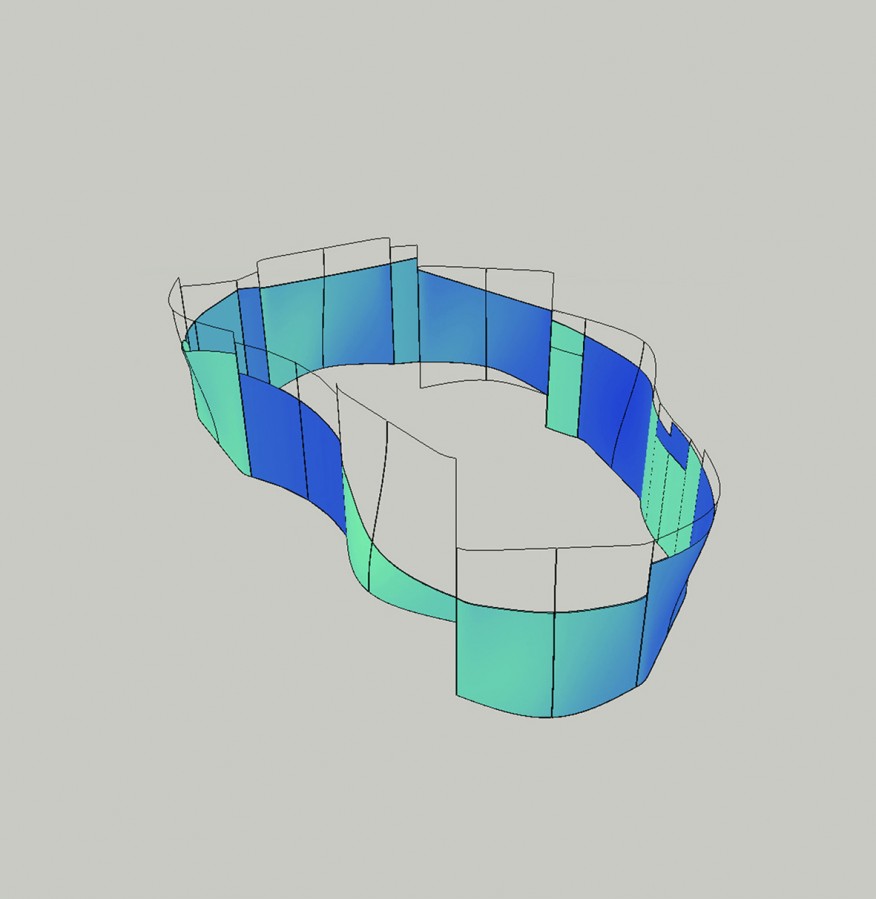 3. Glass wall glass wall sketch