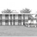 Facade sud south elevation