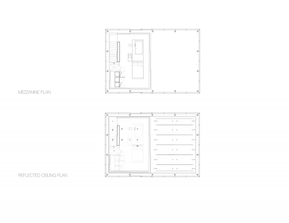 mezzanine and ceiling plan mezzanine and ceiling plan