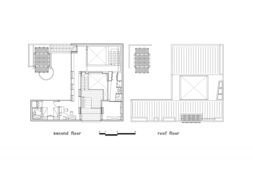 second floor & roof plan second floor & roof plan