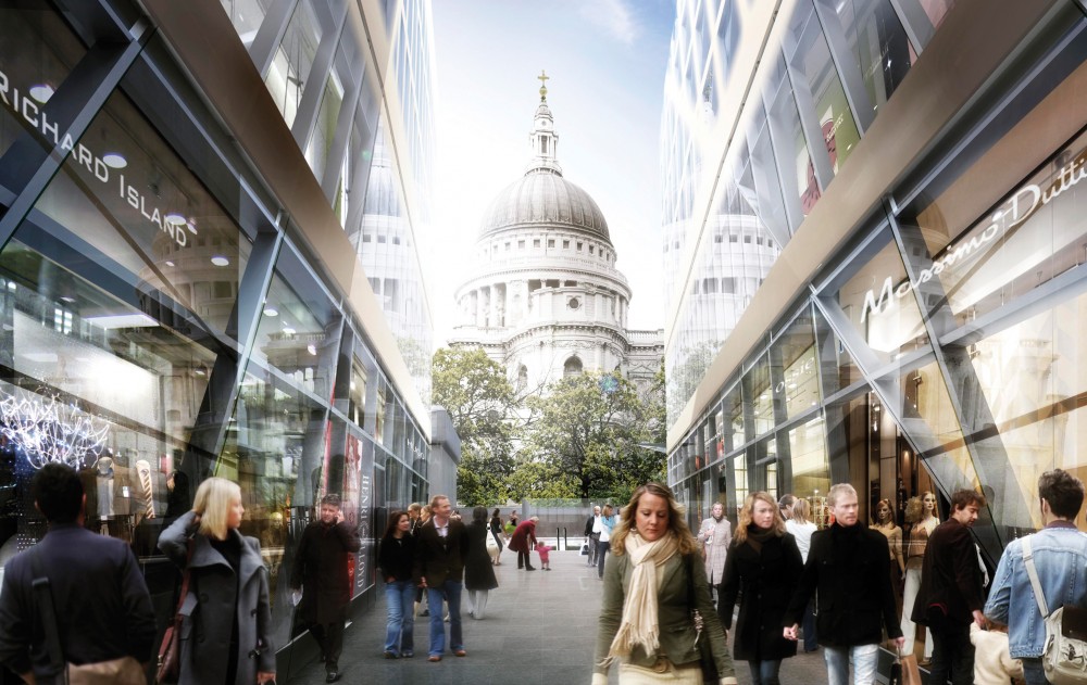 OVERALL WINNER One New Change, London, UK designed by Ateliers Jean Nouvel and Sidell Gibson Architects- St Pauls view Mixed use & overall winner: One New Change, London, UK designed by Ateliers Jean Nouvel and Sidell Gibson Architects- St Pauls view
