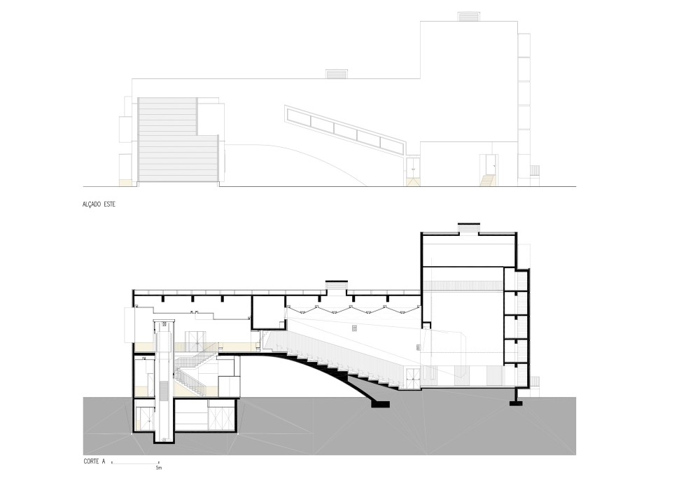 east elevation & section 01 east elevation & section 01