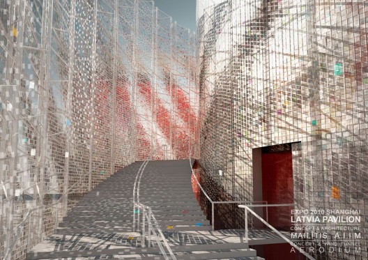 4 LATVIA EXPO 2010 ENTRANCE STAIRS 4 LATVIA EXPO 2010 ENTRANCE STAIRS