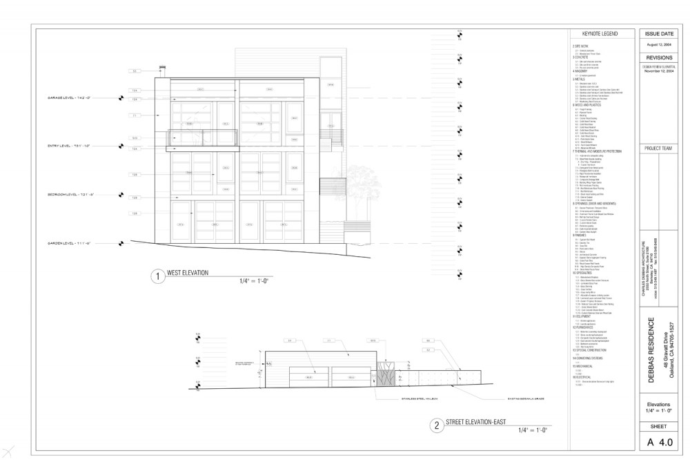east & west elevation east & west elevation