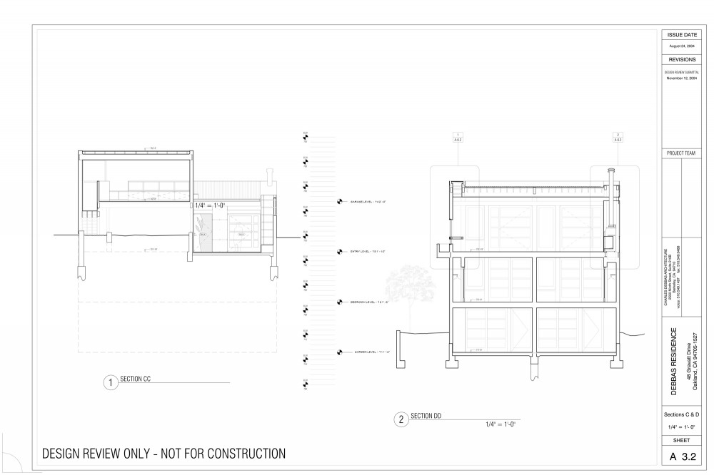 sections CC & DD sections CC & DD