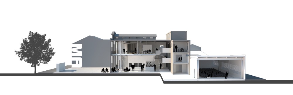 LE 308 - FABRE/deMARIEN architectes perspective section