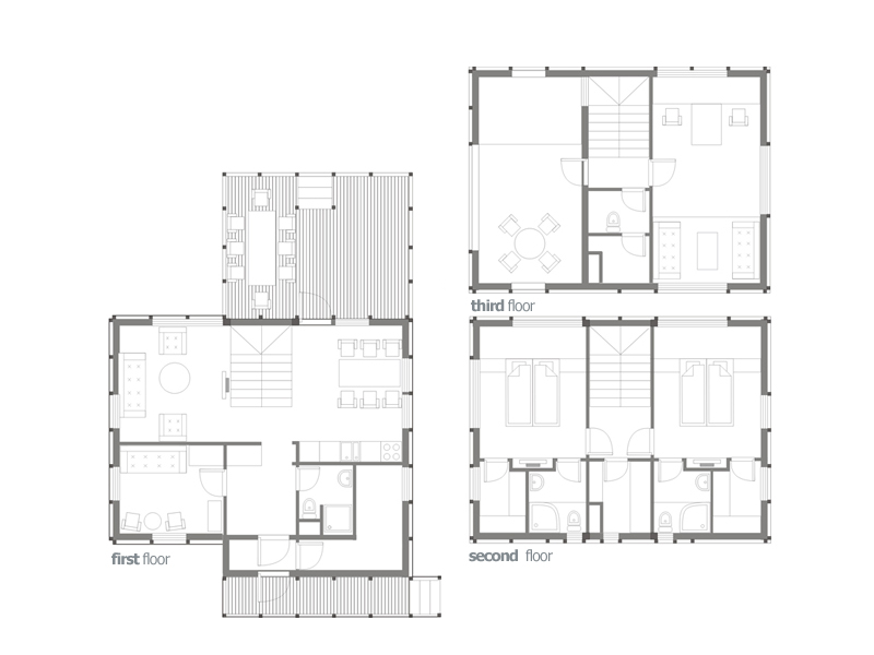 Volga House - Peter Kostelov floor plans