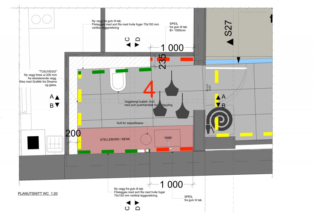 BIT Bogstadveien - Scenario bathroom plan