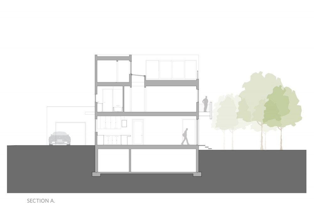 Kowalewski Residence - Belmont Freeman Architects section 01
