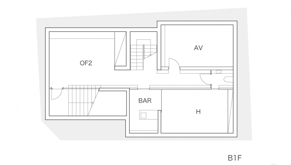 Sakura - Mount Fuji Architects Studio basement floor plan