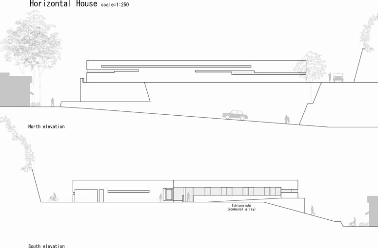 Horizontal House - EASTERN Design Office elevation