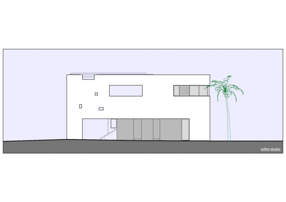 House in Sde-Yizhak - GalPeleg Architects north elevation