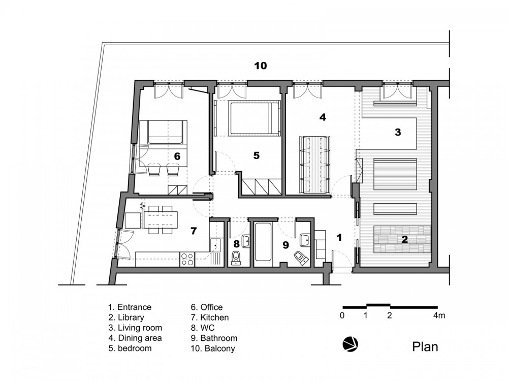 Apartment in Thessaloniki - .27 Architects floor plan