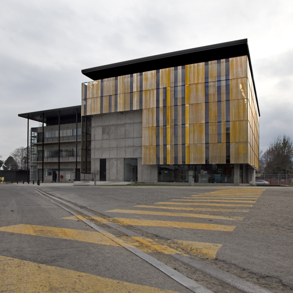 Nestle Social Block Gh A Guillermo Hevia Industrial Facade Design Facade Architecture Facade Design