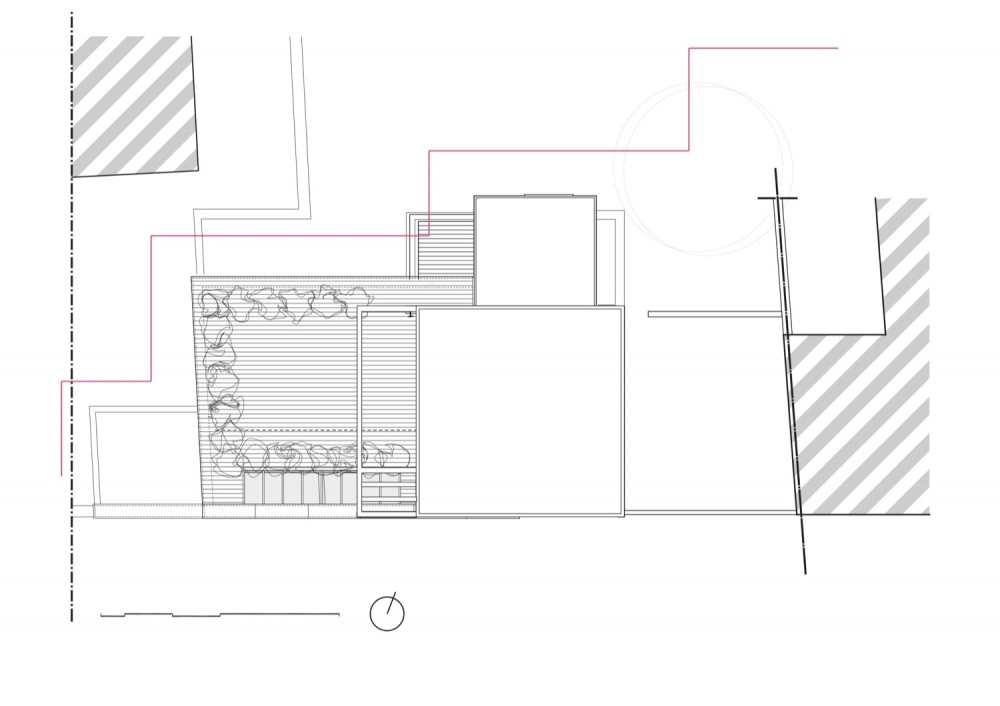 Franken House - Bekhor Architecte roof plan