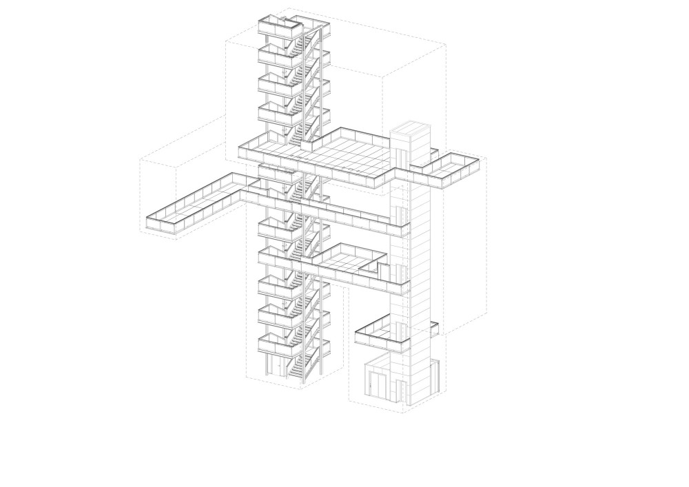 Indemann - Maurer United Architects storeys axo