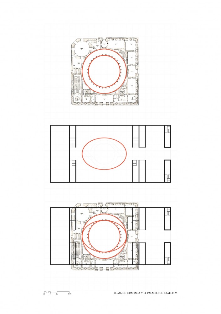 The MA: Andalucia's Museum of Memory - Alberto Campo Baeza circular patio diagram