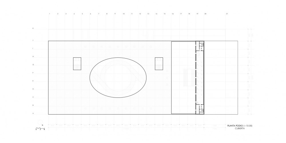 The MA: Andalucia's Museum of Memory - Alberto Campo Baeza roof plan