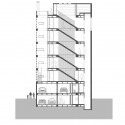 Housing - Athikia Building - Daniel Bonilla Arquitectos section