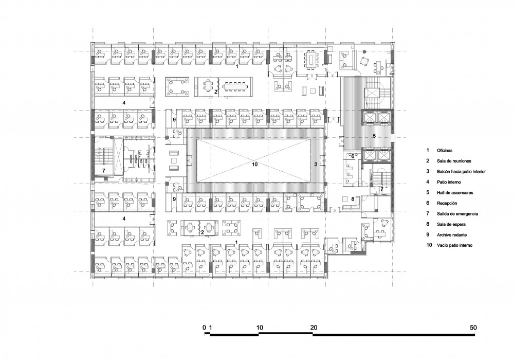 Julio Mario Santo Domingo Building - Daniel Bonilla Arquitectos ninth floor plan