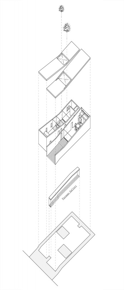 Sz House - Miyahara Architect Office exploded axo