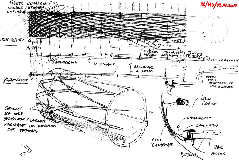 Railway Footbridge at Roche-sur-Yon / HDA & Bernard Tschumi