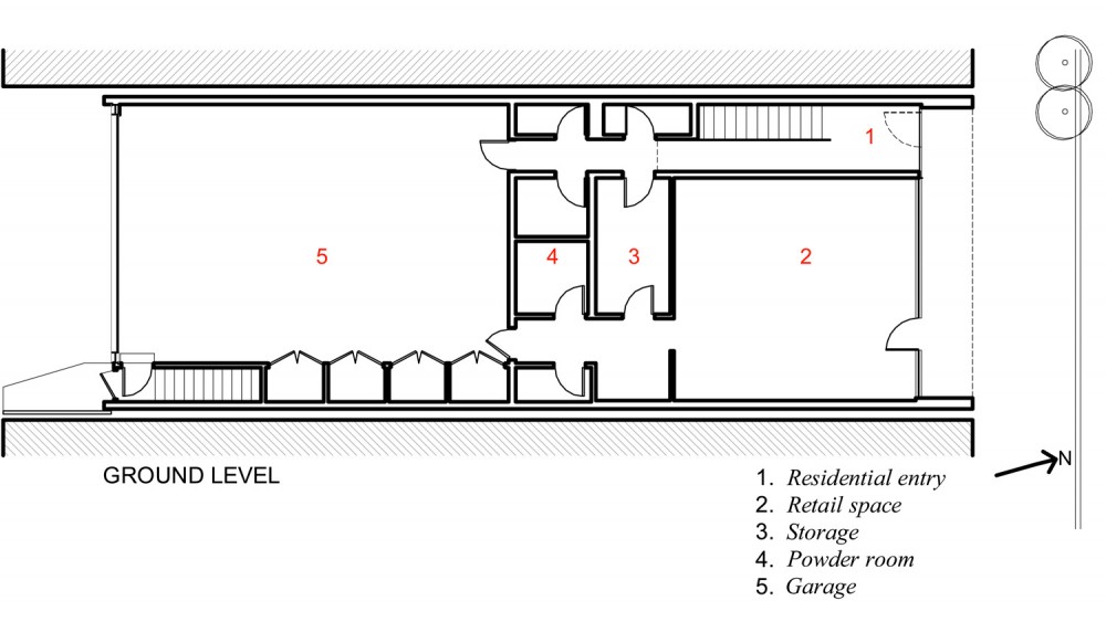 Abbot Kinney Residence - Dennis Gibbens Architects ground floor plan