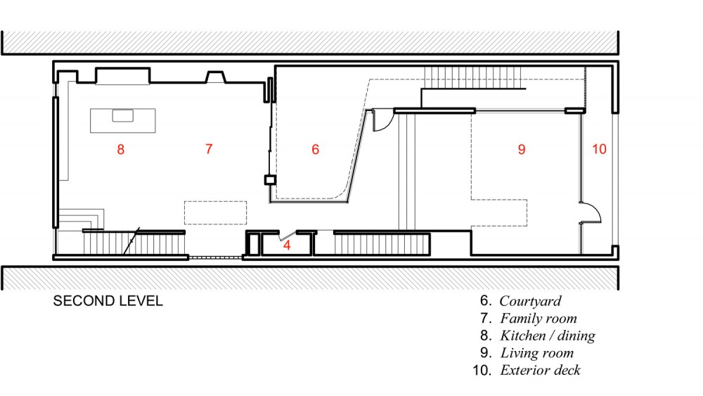 Abbot Kinney Residence - Dennis Gibbens Architects second floor plan